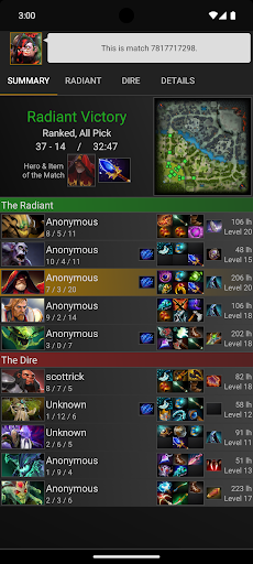 Stats for Dota 2 Screen 2