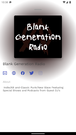 Blank Generation Radio Screen 3