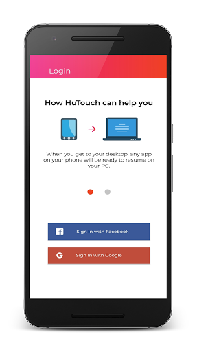 Android application HuTouch screenshort