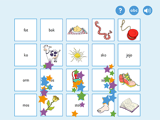 ABC-klubben: ABC-memo Screenshot