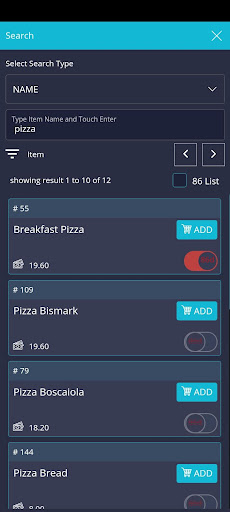 InfoGenesis POS Terminal Screenshot