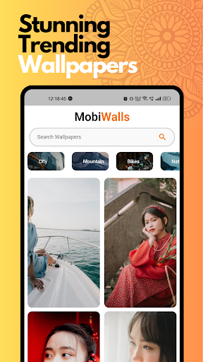 Android application MobiWalls - Wallpapers App screenshort