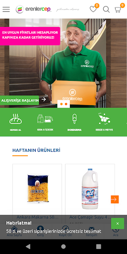 Android application Erenler Cep screenshort