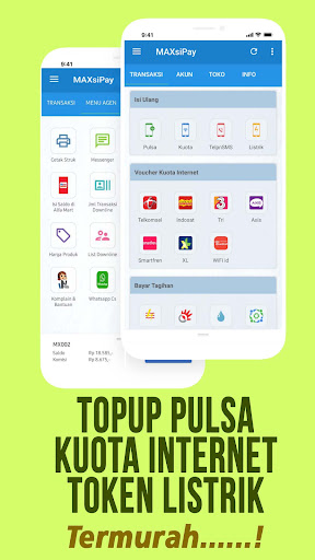 Android application MAXsi Reload Pulsa Kuota Murah screenshort
