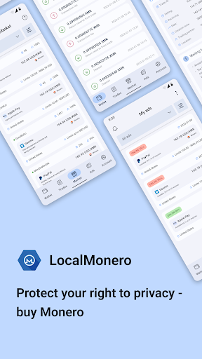 Android application LocalMonero: buy XMR privately screenshort