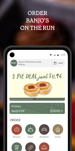Android application Banjo's Ordering screenshort