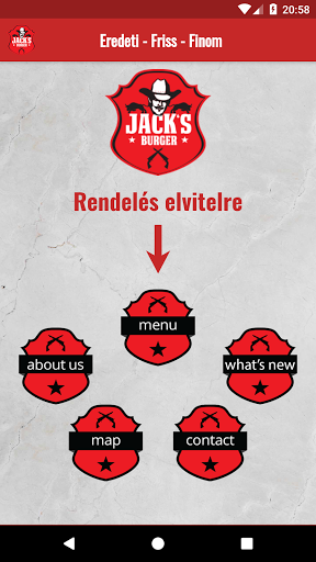 Android application Jack's Burger screenshort