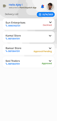ABIS Dairy Delivery App Screen 3