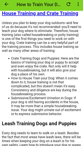 Training my Dog