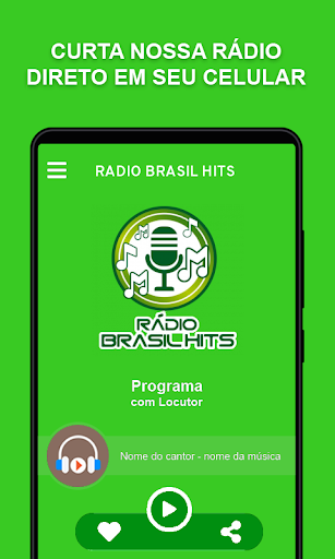 Android application Rádio Brasil Hits screenshort
