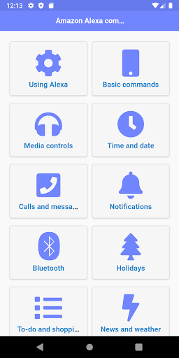 Android application Commands for Smart Speakers screenshort