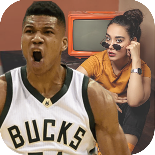 Selfie with Giannis  -  Basketball Photo Editor