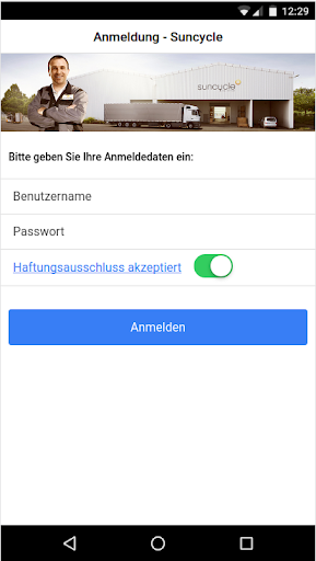 Android application Suncycle screenshort