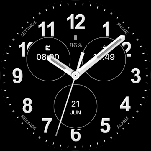 Casual Black Watch Face logo