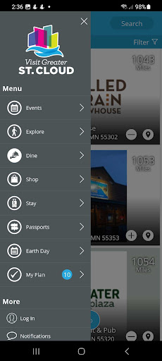 Android application Visit Greater St. Cloud screenshort