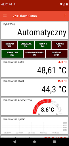 Android application eSterownik screenshort