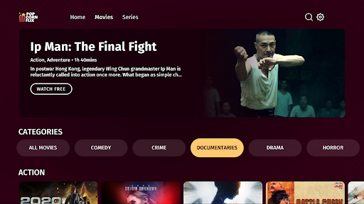 Screenshot of Popcornflix™ – Movies & TV