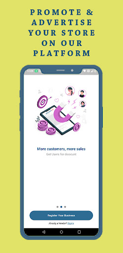 Android application discountLO Vendor screenshort