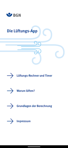 Android application BGN-Lüftungs-App screenshort