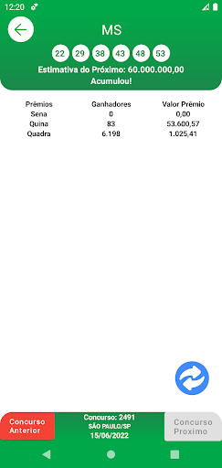 Só Resultados de Loterias BR Screen 3