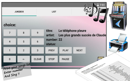 Jukebox Music Player Screen 3