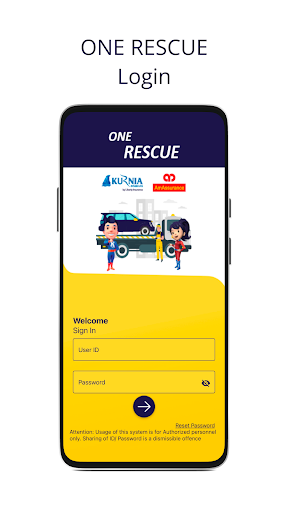Android application One Rescue screenshort