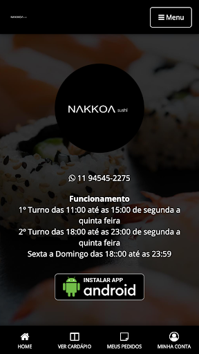 Android application Nakkoá Sushi screenshort