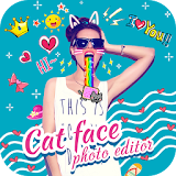 cat face - photo collage icon