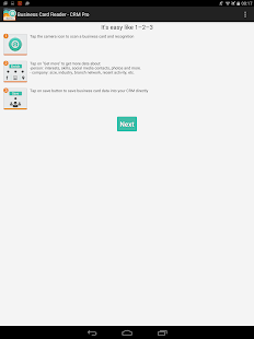 Business Card Reader - CRM Pro Captura de pantalla