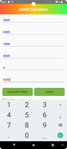 Zakat Calculator 2.0 Screen 2