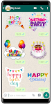 screenshot of WASticker - Birthday stickers