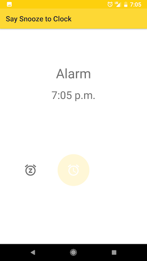 Say Snooze to Clock Screen 2