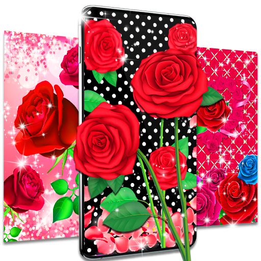 Pink red roses live wallpaper 24.0 Icon