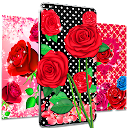 Pink red roses live wallpaper 