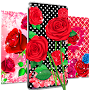 Pink red roses live wallpaper