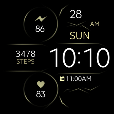 Digital Black v3 watch face