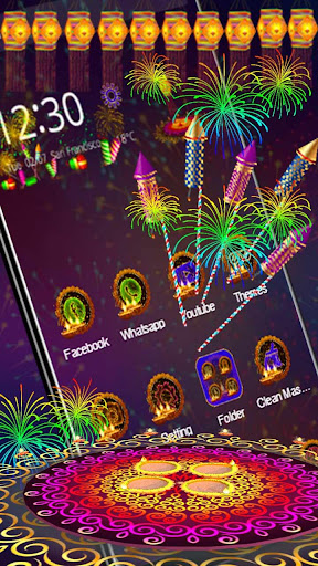 3D Diwali Kandil festival theme