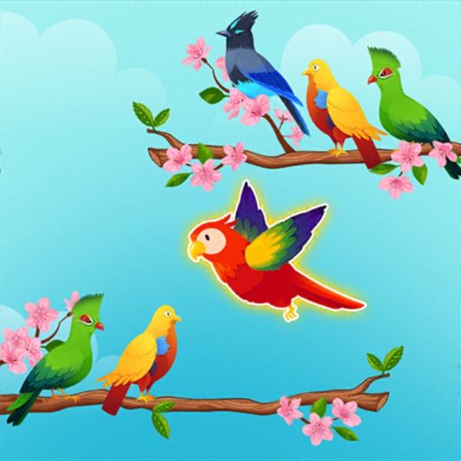 vogel-farben sortieren puzzle