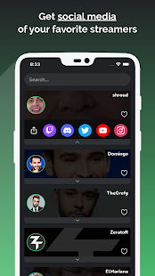 Twitch streamers' social media 1.2.3 APK screenshots 1