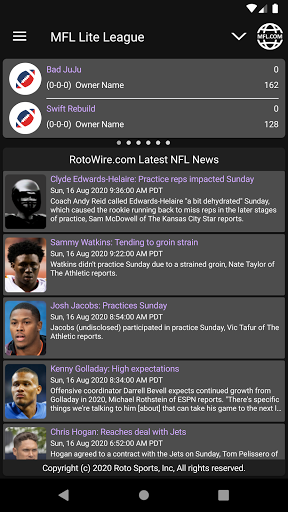 Android application MFL Lite screenshort