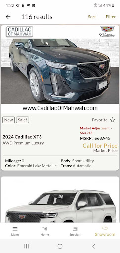 Cadillac of Mahwah DealerApp Screen 3
