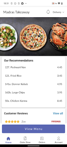 Madras Takeaway Screen 2