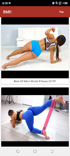 Android application Bikini Model Fitness screenshort