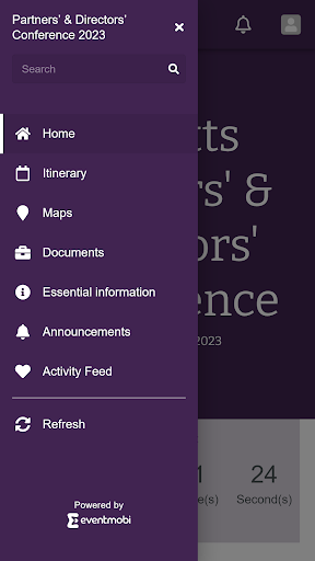 Birketts Conference App Screen 2