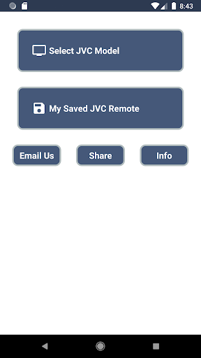 Android application JVC TV Remote screenshort