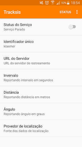 Android application Manusis Tracksis screenshort