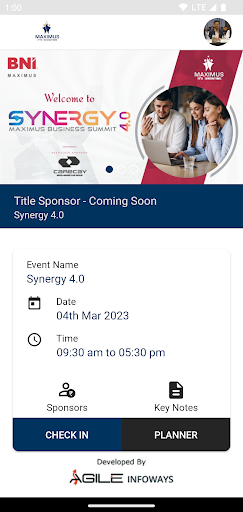 Business Event App Screen 3