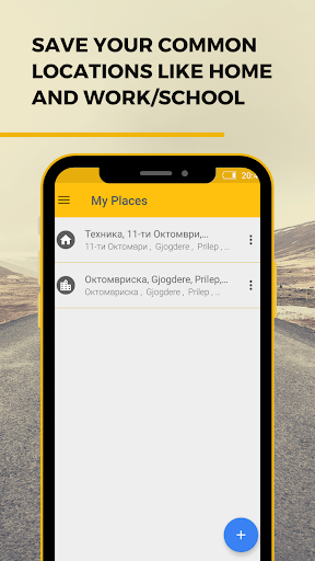 Android application Claxi Passenger screenshort