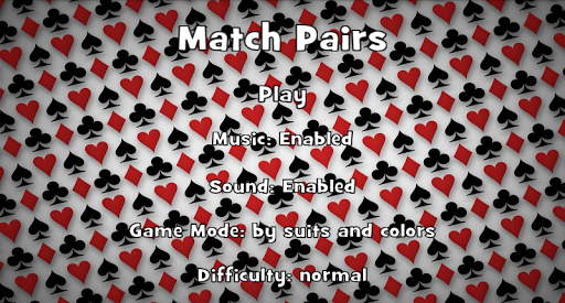 Match Cards Pairs Screen 2