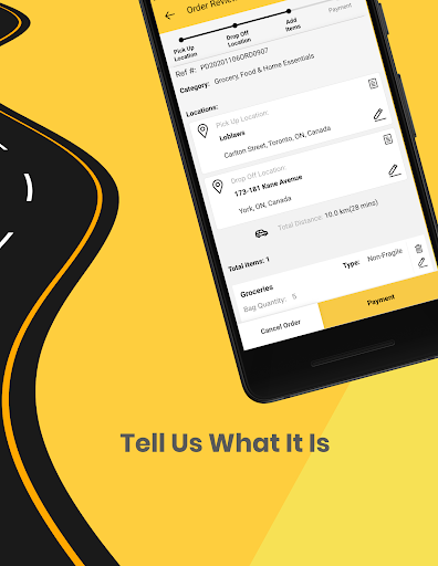 Pickups - On Demand Delivery Screen 3